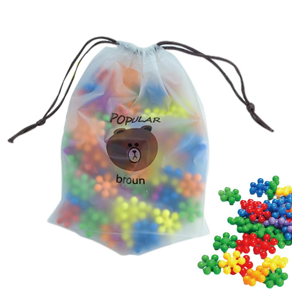 100 шт. блокирующиеся блоки снежинки, детские игрушки Монтессори, блокирующиеся твердые строительные блоки, набор, зажим, головоломка, сборка игрушек